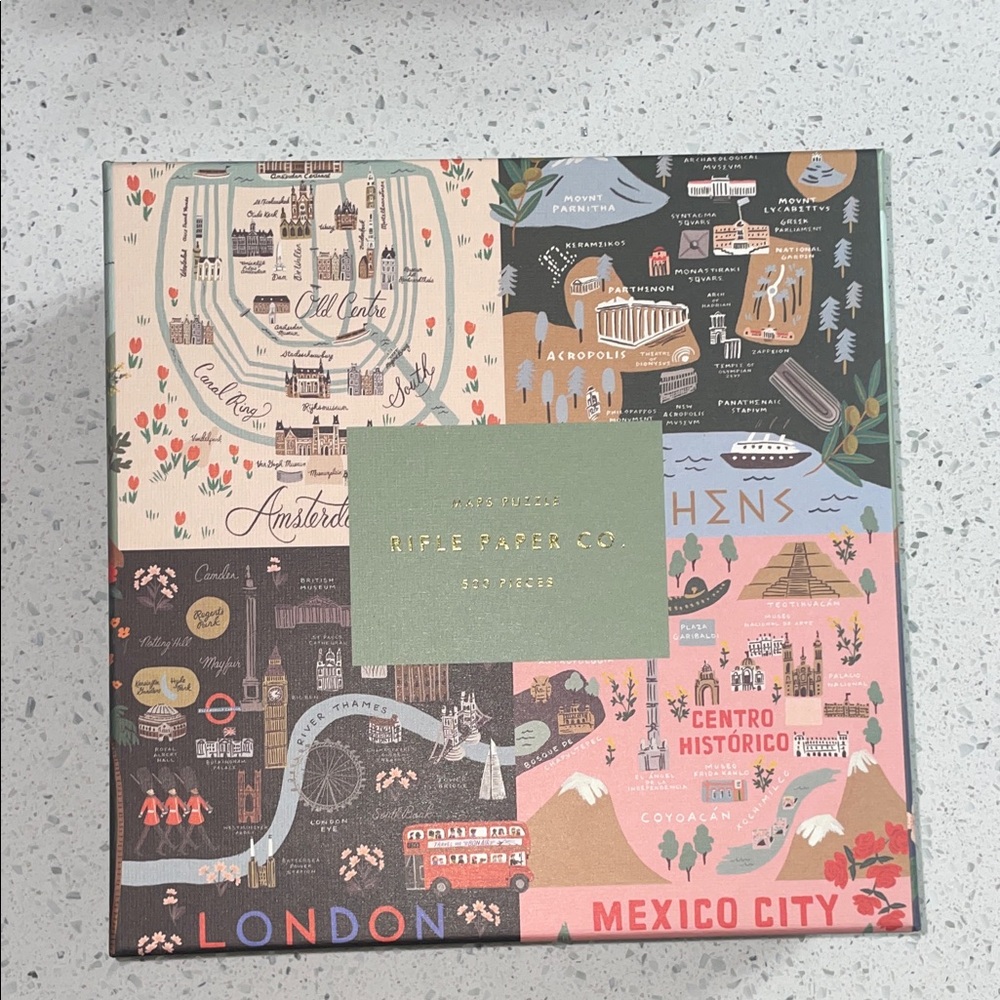 Rifle Paper Co. Maps Puzzle 500pcs